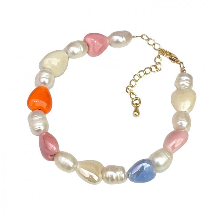 Браслет Candy Pearl Hearts