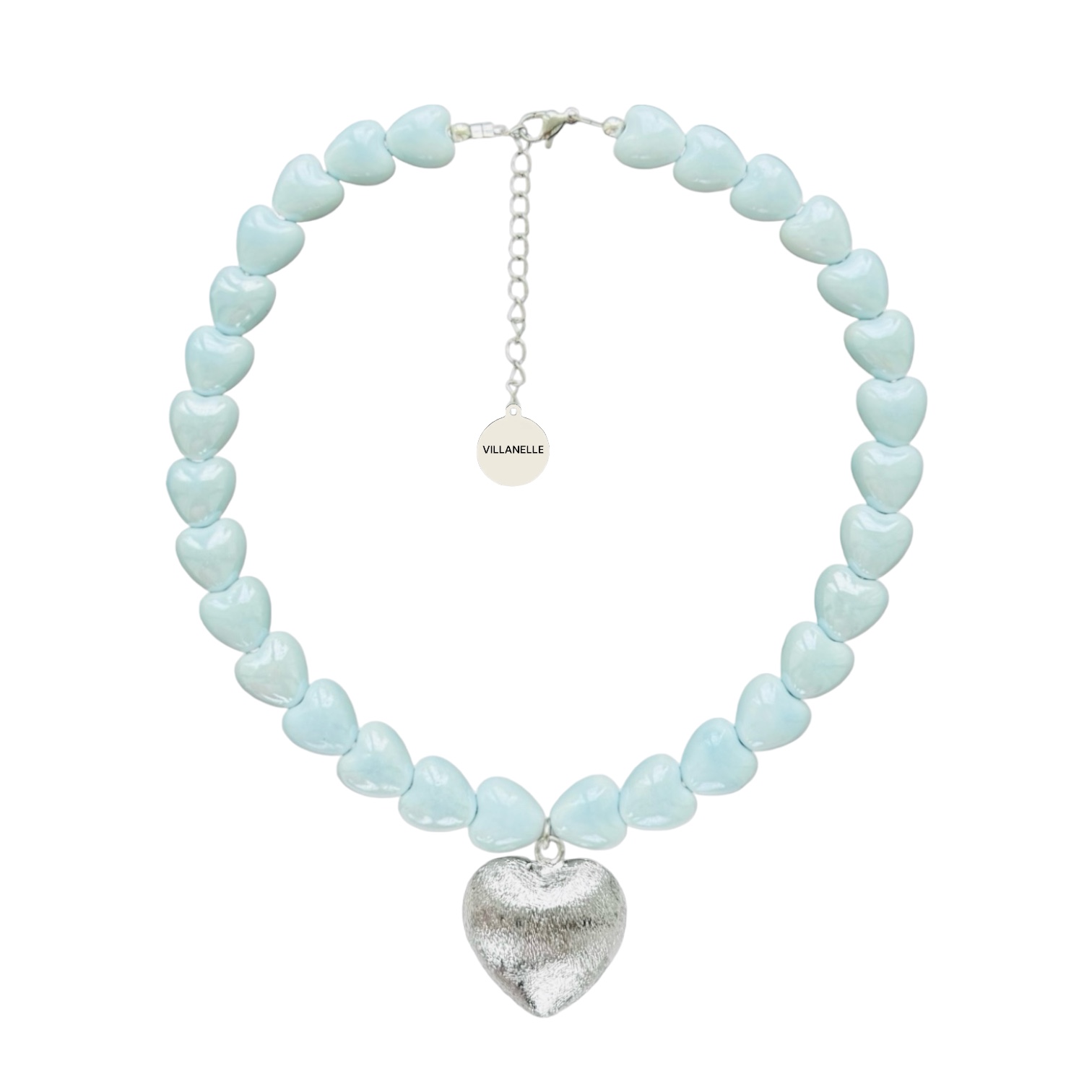 Blue Ceramic Hearts