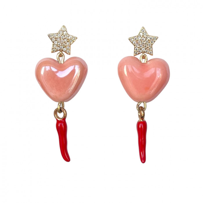 Серьги Star Heart & Pepper