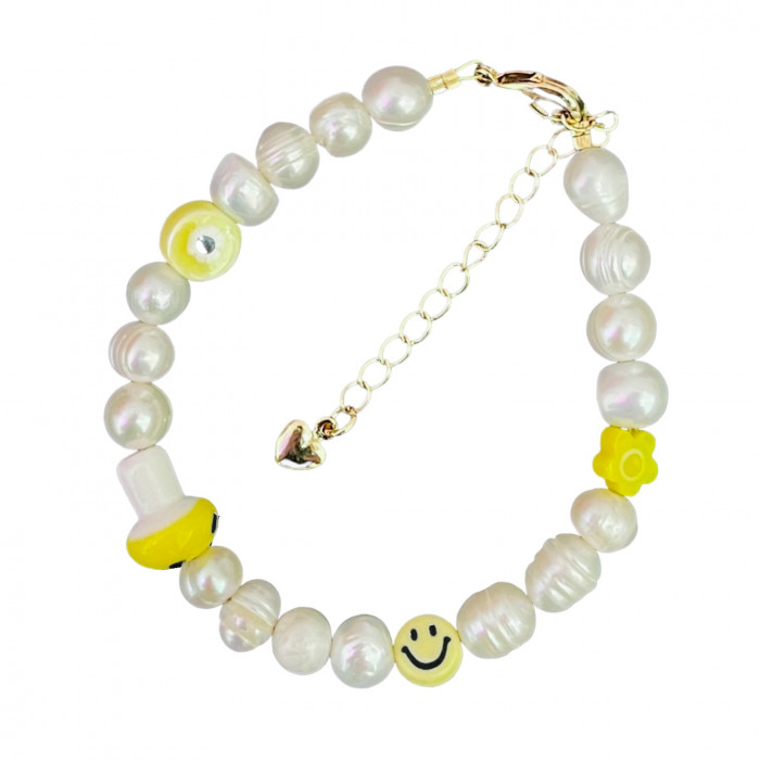 Браслет Ceramic Beads&Pearls