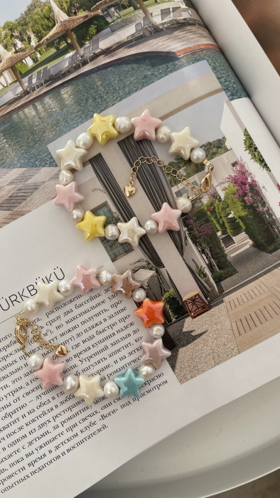 Браслет Rainbow Pearl Stars